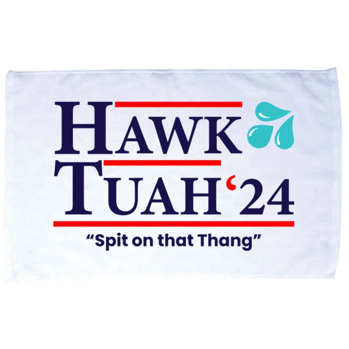 Hawk Tuah Funny Saying Microfiber Hand Towel