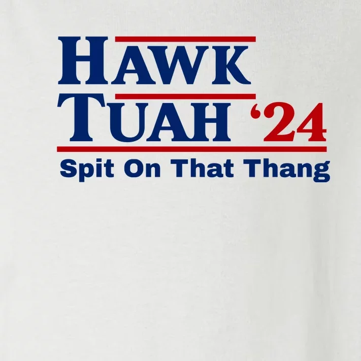 Hawk Tuah Funny Saying Toddler Long Sleeve Shirt