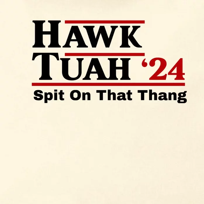 Hawk Tuah Funny Saying Zip Tote Bag