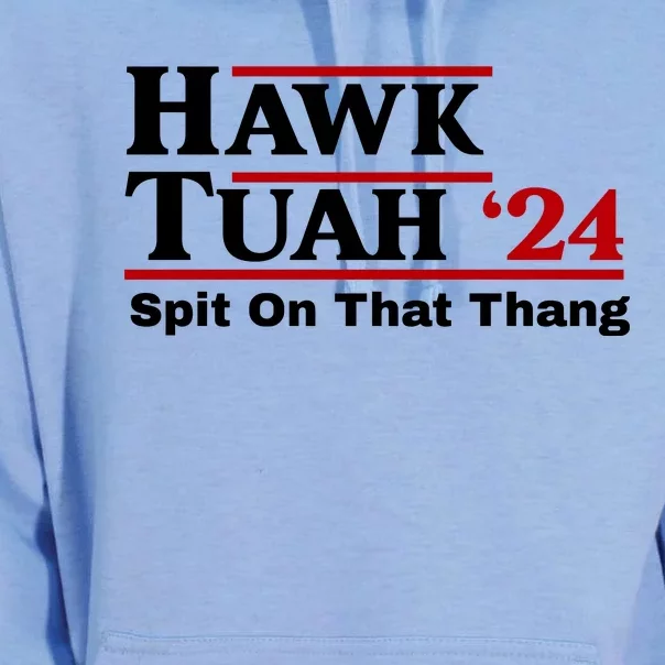 Hawk Tuah Funny Saying Unisex Surf Hoodie