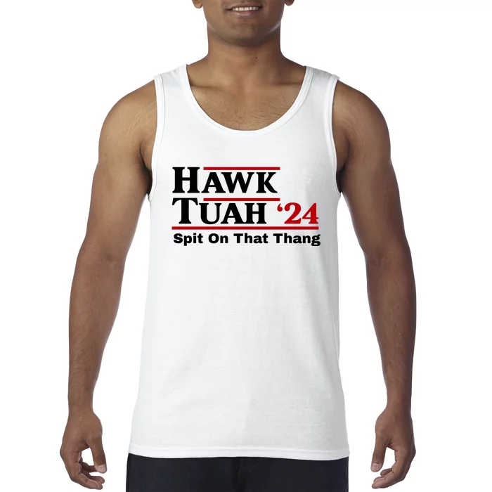 Hawk Tuah Funny Saying Tank Top