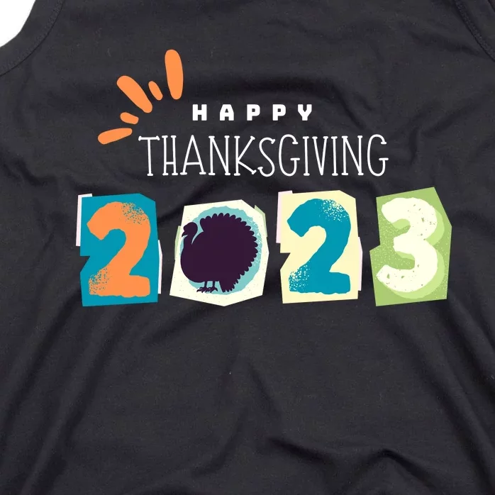 Happy Thanksgiving Fall Leaves Family Thanksgiving Tees Thanksgiving Wo Gift Tank Top