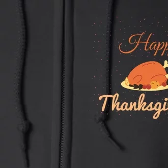 Happy Thanksgiving Fall Leaves Family Thanksgiving Tees Thanksgiving Wo Gift Full Zip Hoodie