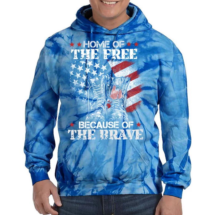 Honor The Fallen Veteran Themed Military Support Memorial Meaningful Gift Tie Dye Hoodie