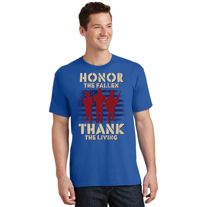 Honor The Fallen Thank The Living Patriotic Memorial Day Gift T-Shirt