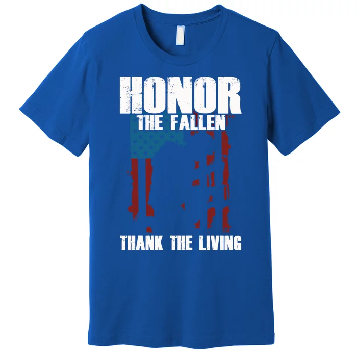 Honor The Fallen Usa Flag Military Veteran Support Gift Premium T-Shirt