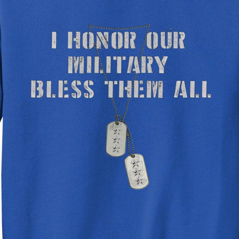 Honor The Fallen Veteran Military Support Gift Sweatshirt