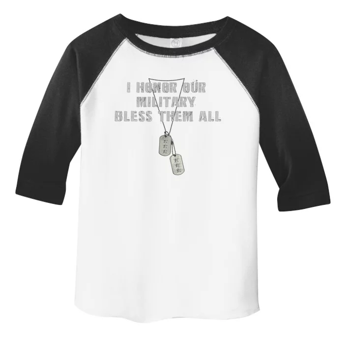 Honor The Fallen Veteran Military Support Gift Toddler Fine Jersey T-Shirt