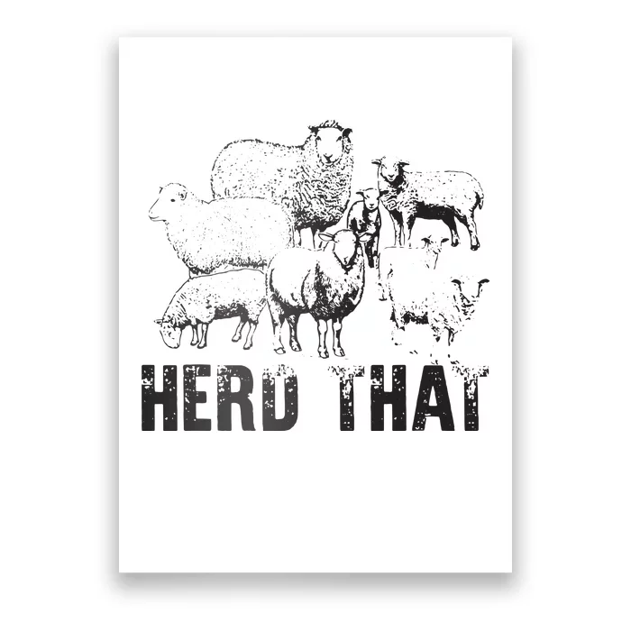 Herd That Funny Mom Country Farm Girl Farmer Poster