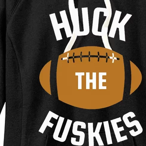 Huck the Fuskies Rivals Washington Oregon Women's Fleece Hoodie