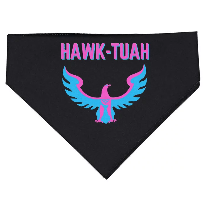 Hawk Tuah Funny Viral Meme Design USA-Made Doggie Bandana