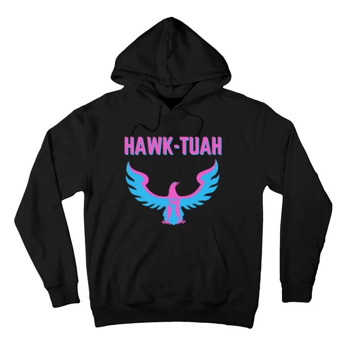 Hawk Tuah Funny Viral Meme Design Hoodie