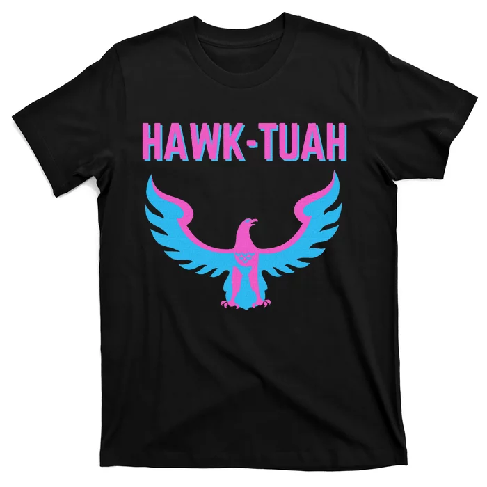 Hawk Tuah Funny Viral Meme Design T-Shirt