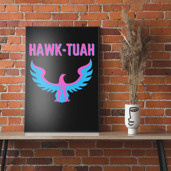 Hawk Tuah Funny Viral Meme Design Poster