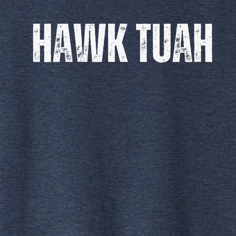 Hawk Thua Funny Internet Meme Hawk Tuah Women's Crop Top Tee