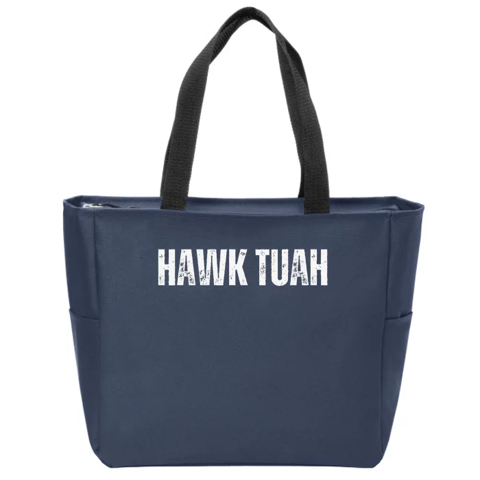 Hawk Thua Funny Internet Meme Hawk Tuah Zip Tote Bag