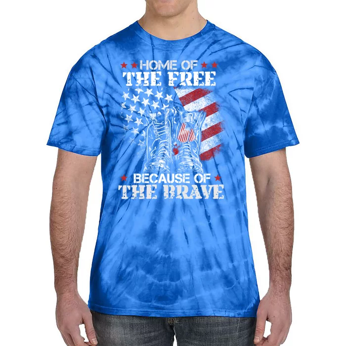 Honor The Fallen Veteran Themed Military Support Memorial Gift Tie-Dye T-Shirt