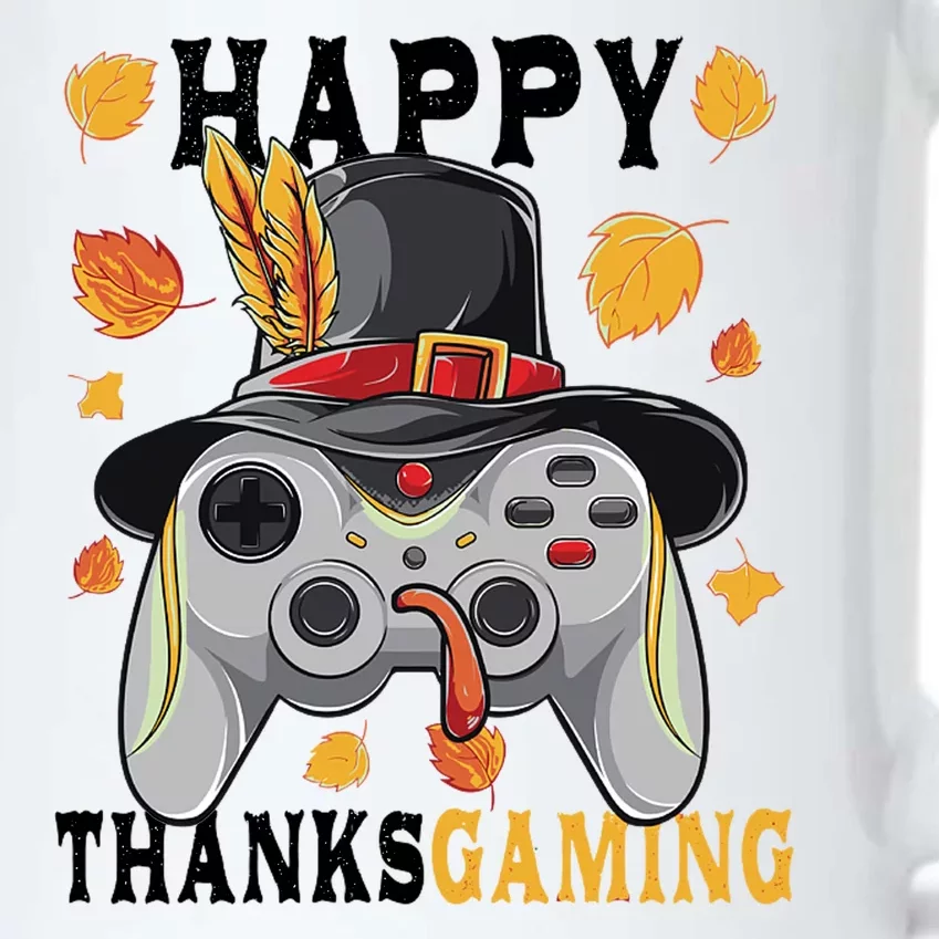 Happy Thanksgaming Funny Cute Thanksgiving Gamer Black Color Changing Mug