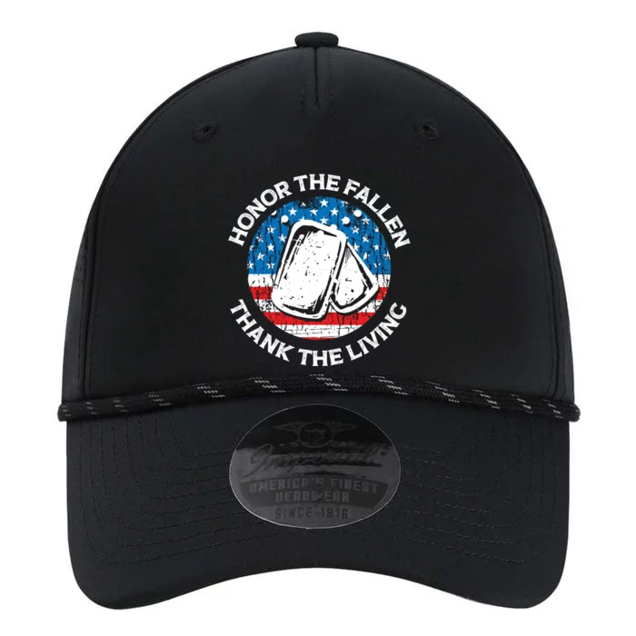 Honor The Fallen Thank The Living Veterans Day Appreciation Funny Gift Performance The Dyno Cap