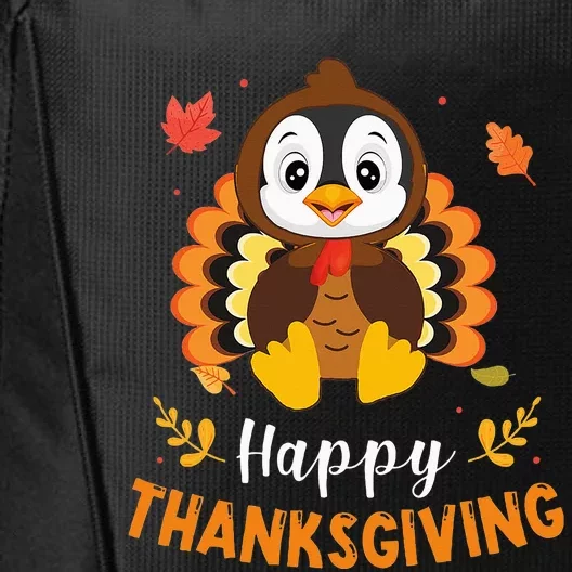 Happy Thanksgiving Funny Penguins Turkey Costume Lover Gifts City Backpack