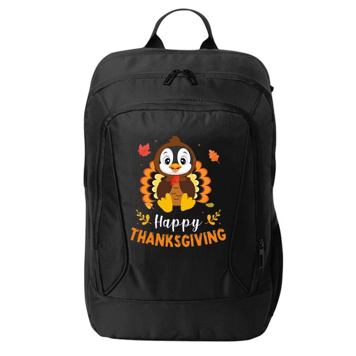 Happy Thanksgiving Funny Penguins Turkey Costume Lover Gifts City Backpack