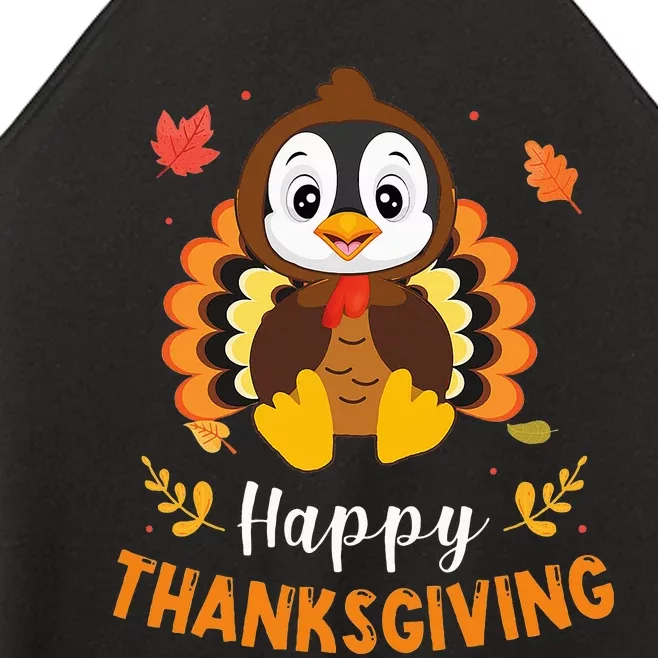 Happy Thanksgiving Funny Penguins Turkey Costume Lover Gifts Women’s Perfect Tri Rocker Tank