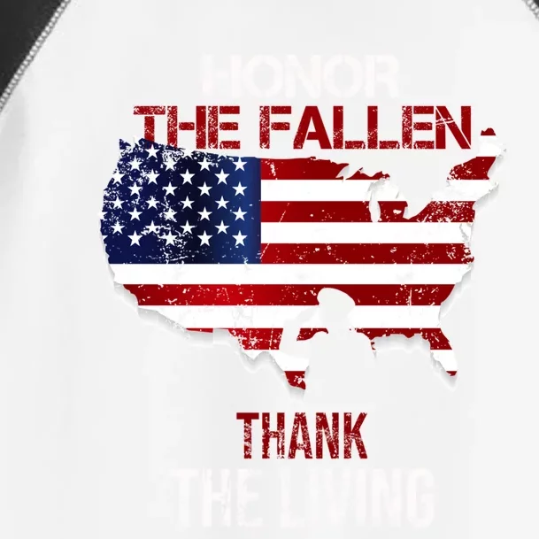 Honor The Fallen Veteran Themed Military Support Cute Gift Toddler Fine Jersey T-Shirt