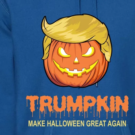 Halloween Trumpkin Funny Gift Make Halloween Great Again Tee Gift Premium Hoodie