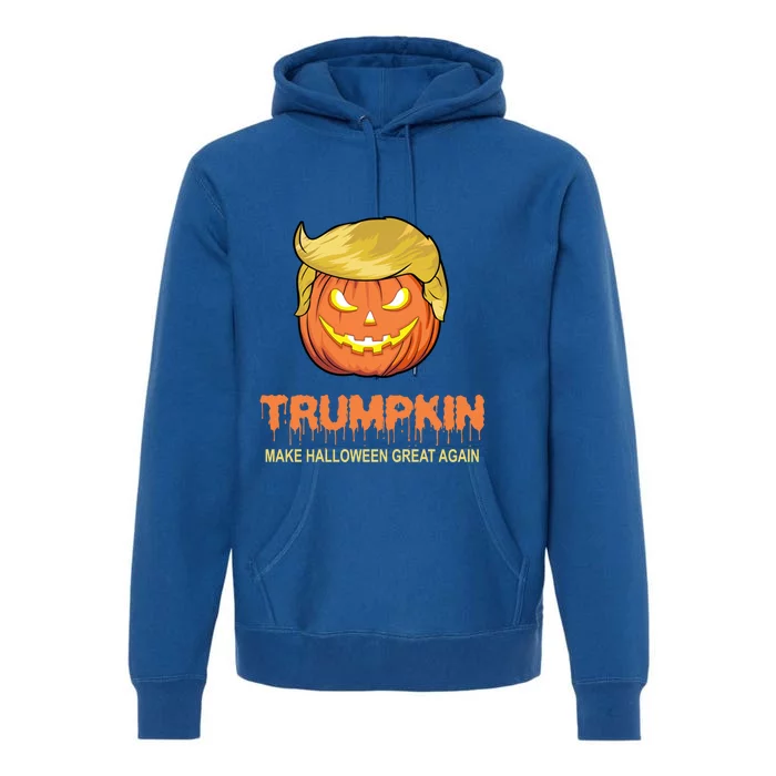 Halloween Trumpkin Funny Gift Make Halloween Great Again Tee Gift Premium Hoodie