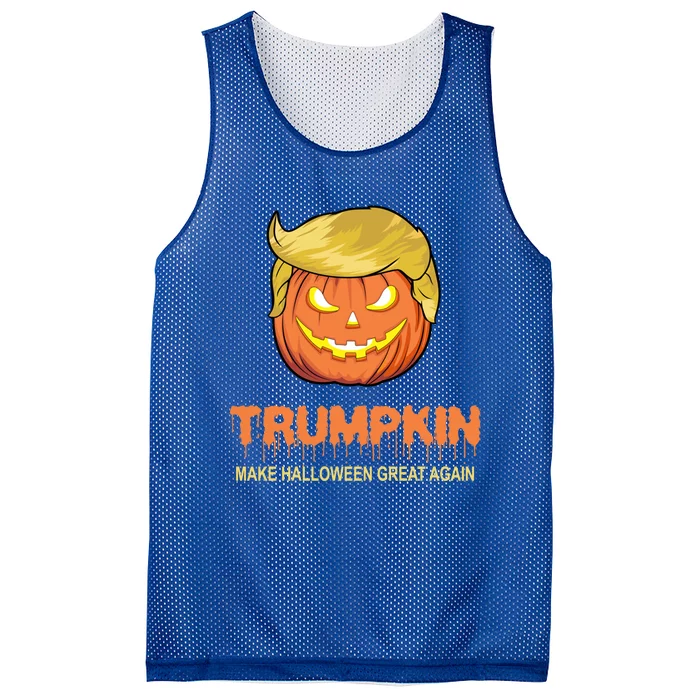 Halloween Trumpkin Funny Gift Make Halloween Great Again Tee Gift Mesh Reversible Basketball Jersey Tank