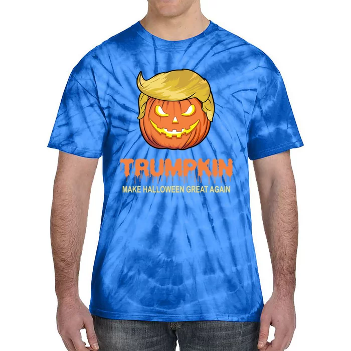 Halloween Trumpkin Funny Gift Make Halloween Great Again Tee Gift Tie-Dye T-Shirt