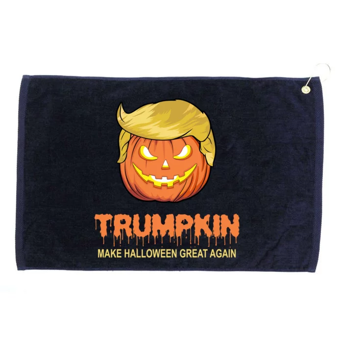 Halloween Trumpkin Funny Gift Make Halloween Great Again Tee Gift Grommeted Golf Towel