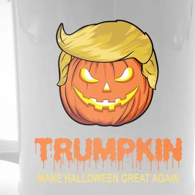 Halloween Trumpkin Funny Gift Make Halloween Great Again Tee Gift Front & Back Beer Stein