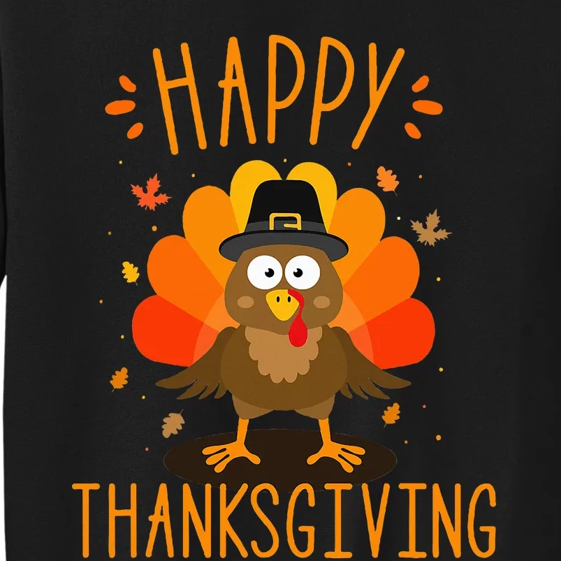 Happy thanksgiving for turkey day family dinner Tall Sweatshirt