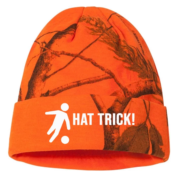 Hat Trick Funny Soccer Gift Kati - 12in Camo Beanie