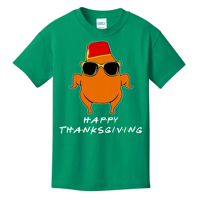 Happy Thanksgiving Friends Turkey Turkey Kids T-Shirt