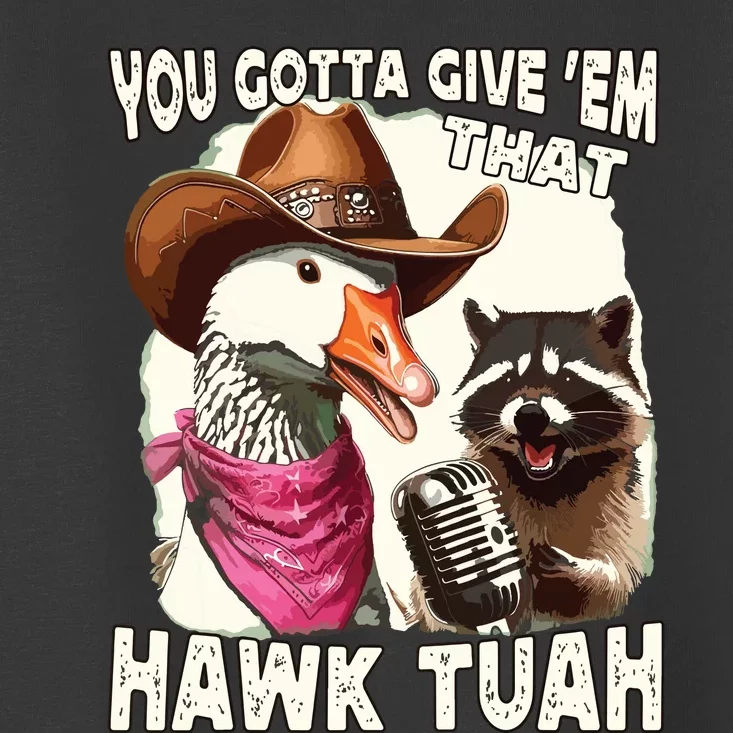 Hawk Tuah Funny Viral Humor Meme Video Girl 24 Goose Tuah Toddler T-Shirt