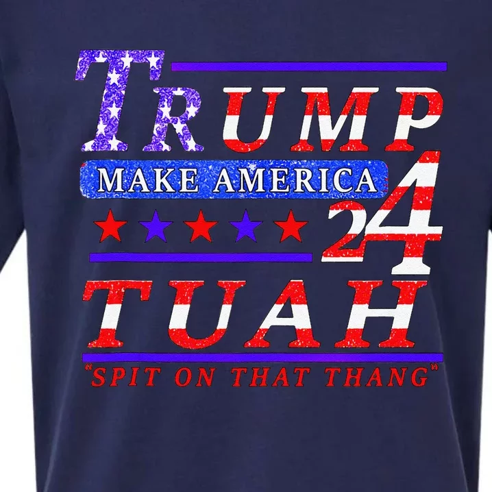 Hawk Tuah Funny Viral Humor Meme Video Tee24 Trump Tuah Sueded Cloud Jersey T-Shirt