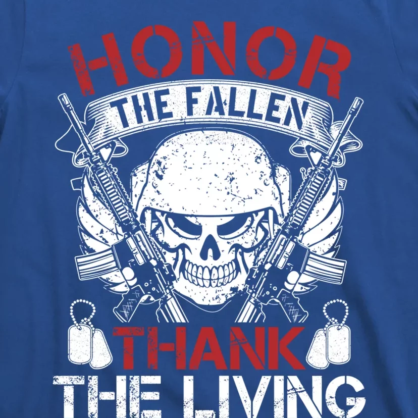 Honor The Fallen Thank The Living Veterans Day Cute Gift T-Shirt