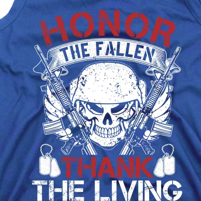 Honor The Fallen Thank The Living Veterans Day Cute Gift Tank Top