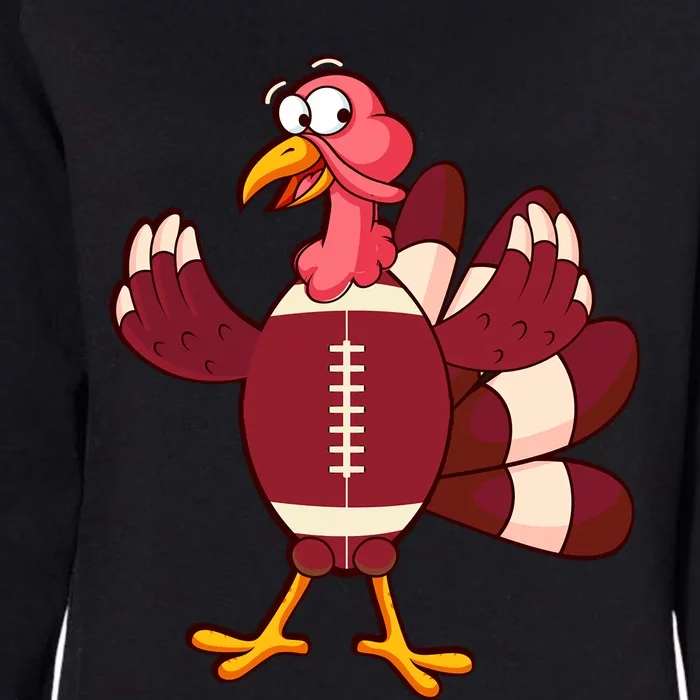 Happy Turkey Football Thanksgiving Turkey Day Football Gift Womens California Wash Sweatshirt