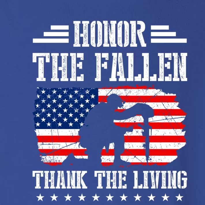 Honor The Fallen Gift Thank The Living Gift Memorial Day Gift Toddler Long Sleeve Shirt