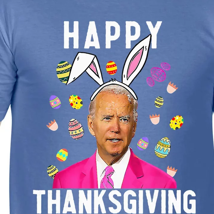 Happy Thanksgiving Funny Joe Biden Confused Happy Easter Day Comfort Colors T-Shirt