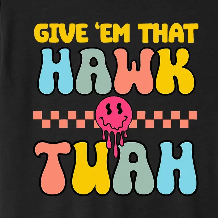 Hawk Tuah Funny Viral Humor Meme Video ChromaSoft Performance T-Shirt