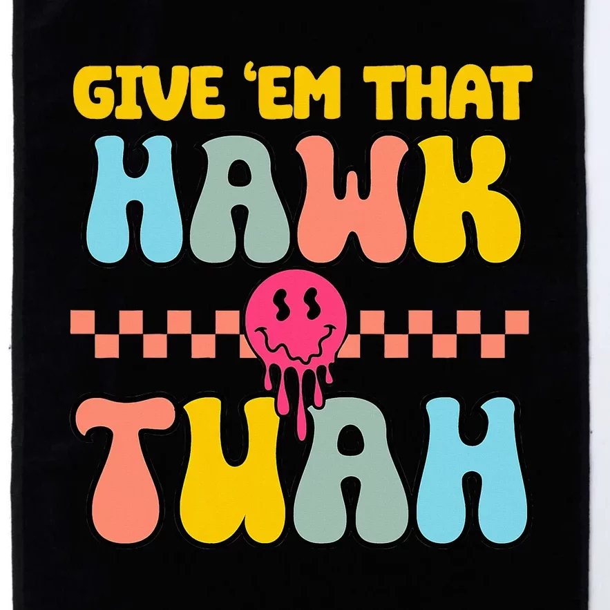 Hawk Tuah Funny Viral Humor Meme Video Platinum Collection Golf Towel