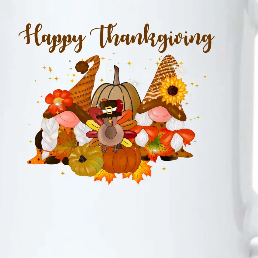 Happy Thanksgiving Fall Gnomes Black Color Changing Mug