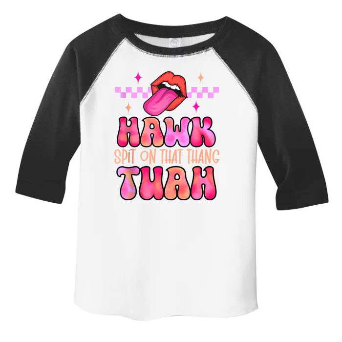 Hawk Tuah Funny Viral Humor Meme Video Toddler Fine Jersey T-Shirt