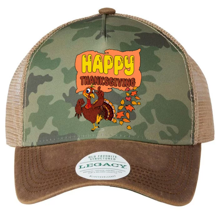 Happy Thanksgiving Festive Fun Holiday Legacy Tie Dye Trucker Hat