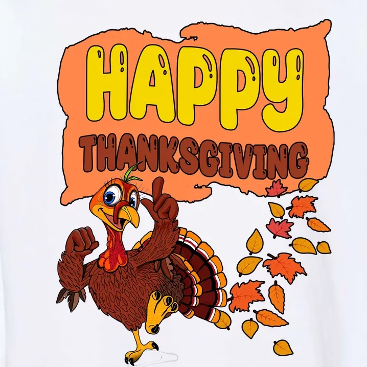 Happy Thanksgiving Festive Fun Holiday Garment-Dyed Sweatshirt