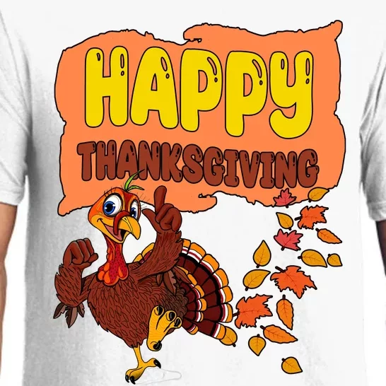 Happy Thanksgiving Festive Fun Holiday Pajama Set